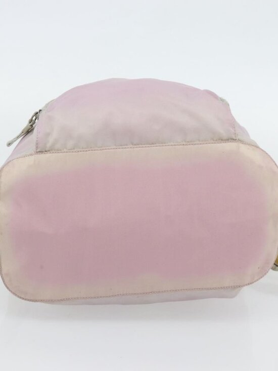 PRADA Backpack Nylon Pink Silver Auth 181159 main image 4